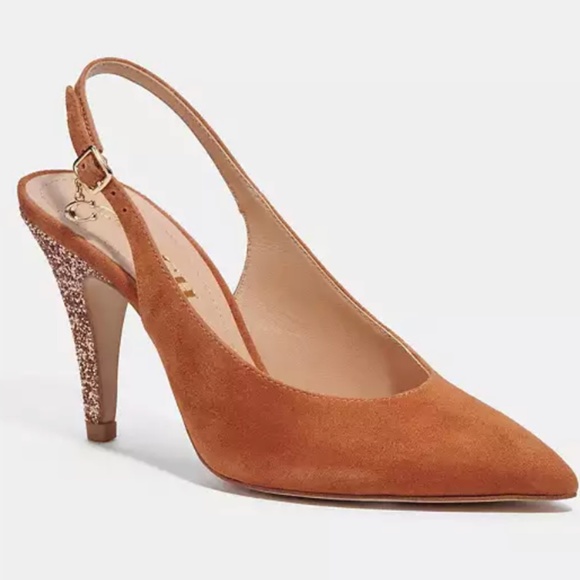 New ✨Coach Sutton Slingback Pump With Recycled Glitter - Picture 1 of 5
